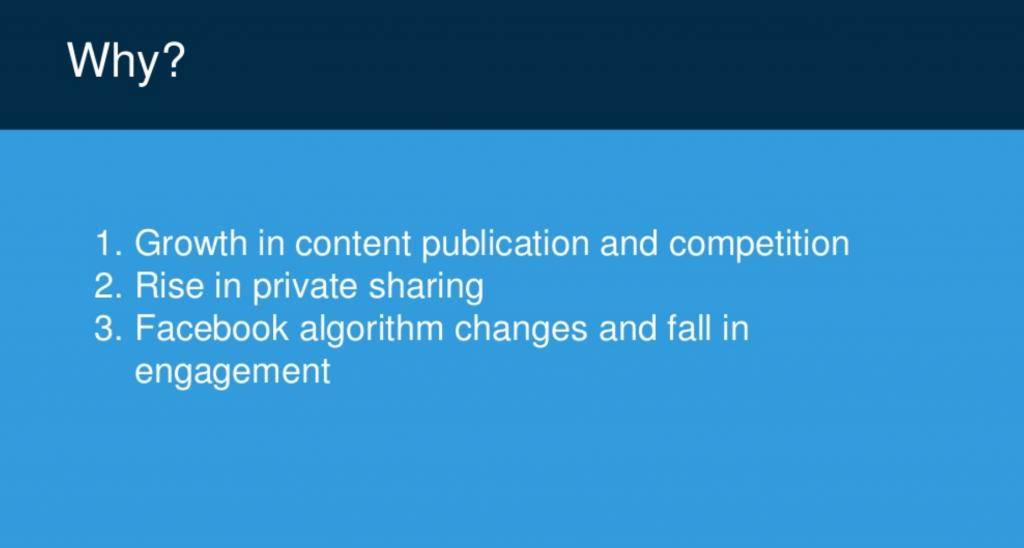 3 top reasons for decline in content sharing - BuzzSumo report 2018